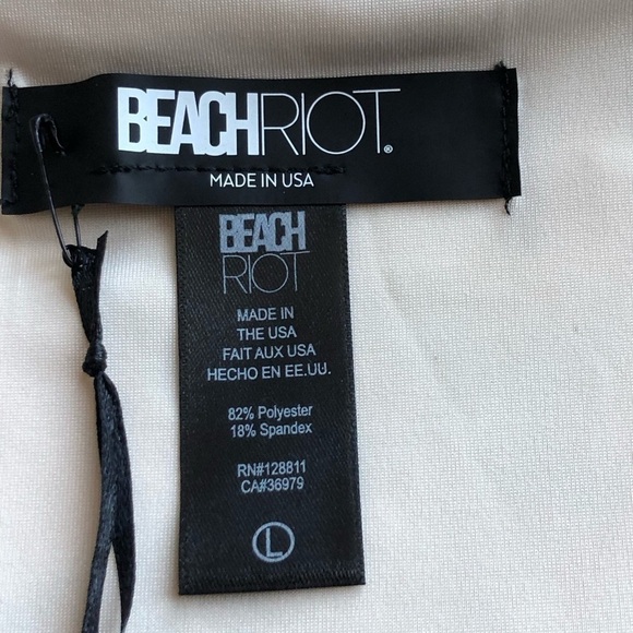 Beach Riot Daisy Ruffled High Rise Waist Bikini Bottom Pink Floral Size Large - Picture 9 of 13